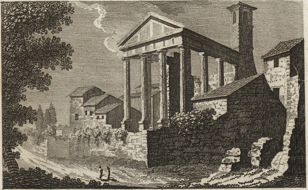 An illustration from Nuova raccolta di 100 vedutine antiche della cittá di Roma e sue vicinanze, 1795, leaf 104