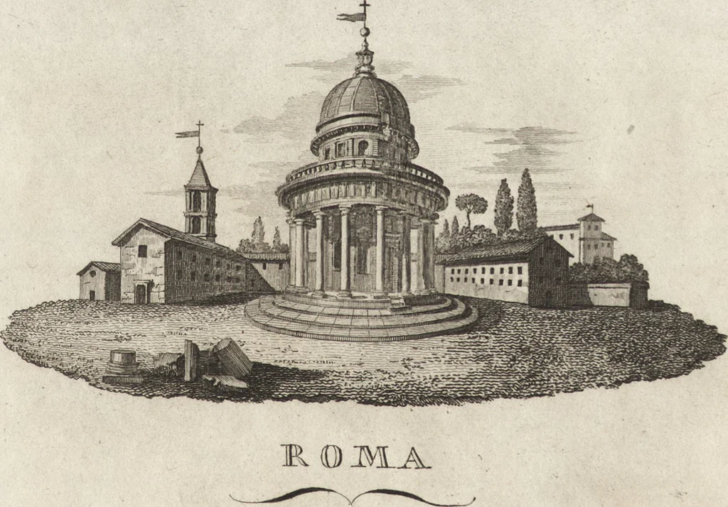 An illustration from Nuova raccolta di 100 vedutine antiche della cittá di Roma e sue vicinanze, 1795, leaf 106