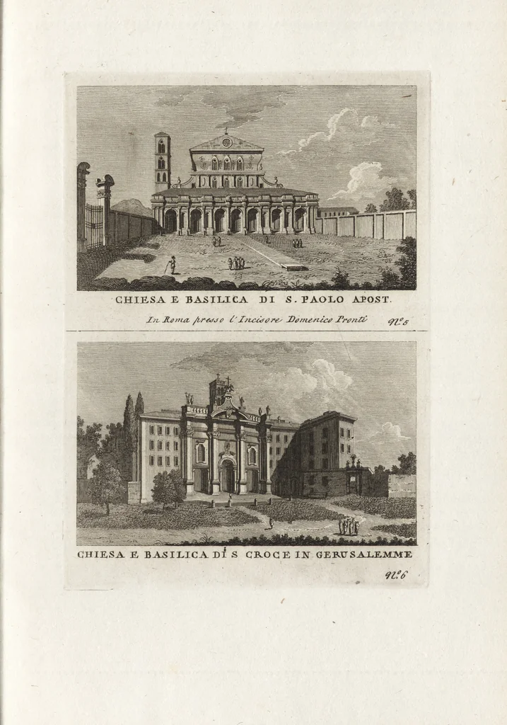 An illustration from Nuova raccolta di 100 vedutine antiche della cittá di Roma e sue vicinanze, 1795, leaf 112