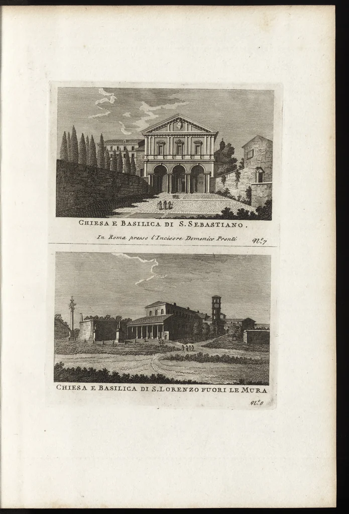 An illustration from Nuova raccolta di 100 vedutine antiche della cittá di Roma e sue vicinanze, 1795, leaf 114