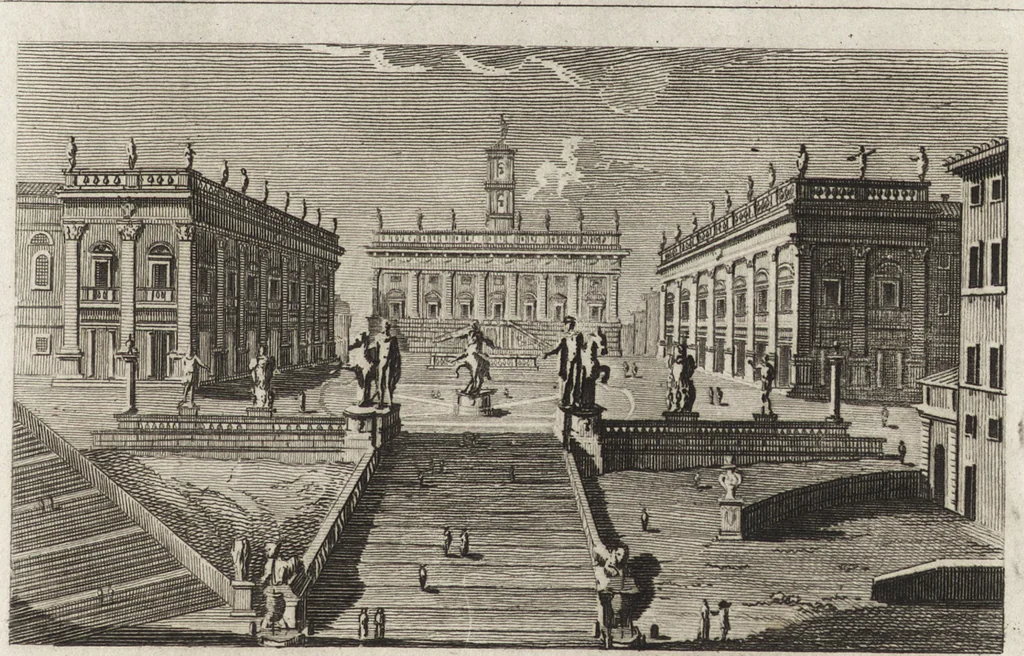 An illustration from Nuova raccolta di 100 vedutine antiche della cittá di Roma e sue vicinanze, 1795, leaf 118
