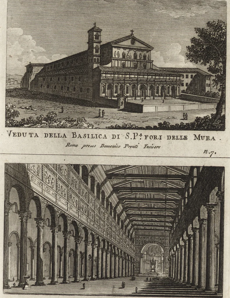 An illustration from Nuova raccolta di 100 vedutine antiche della cittá di Roma e sue vicinanze, 1795, leaf 12