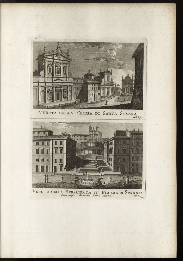 An illustration from Nuova raccolta di 100 vedutine antiche della cittá di Roma e sue vicinanze, 1795, leaf 136