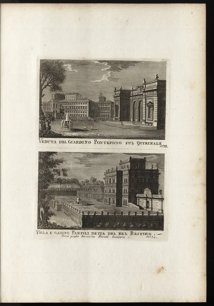 An illustration from Nuova raccolta di 100 vedutine antiche della cittá di Roma e sue vicinanze, 1795, leaf 140