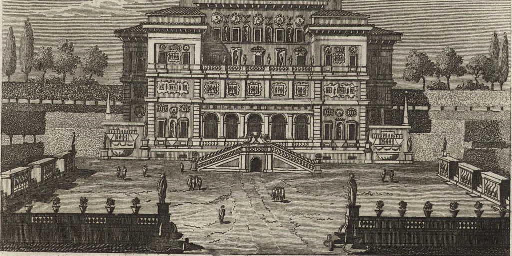 An illustration from Nuova raccolta di 100 vedutine antiche della cittá di Roma e sue vicinanze, 1795, leaf 142