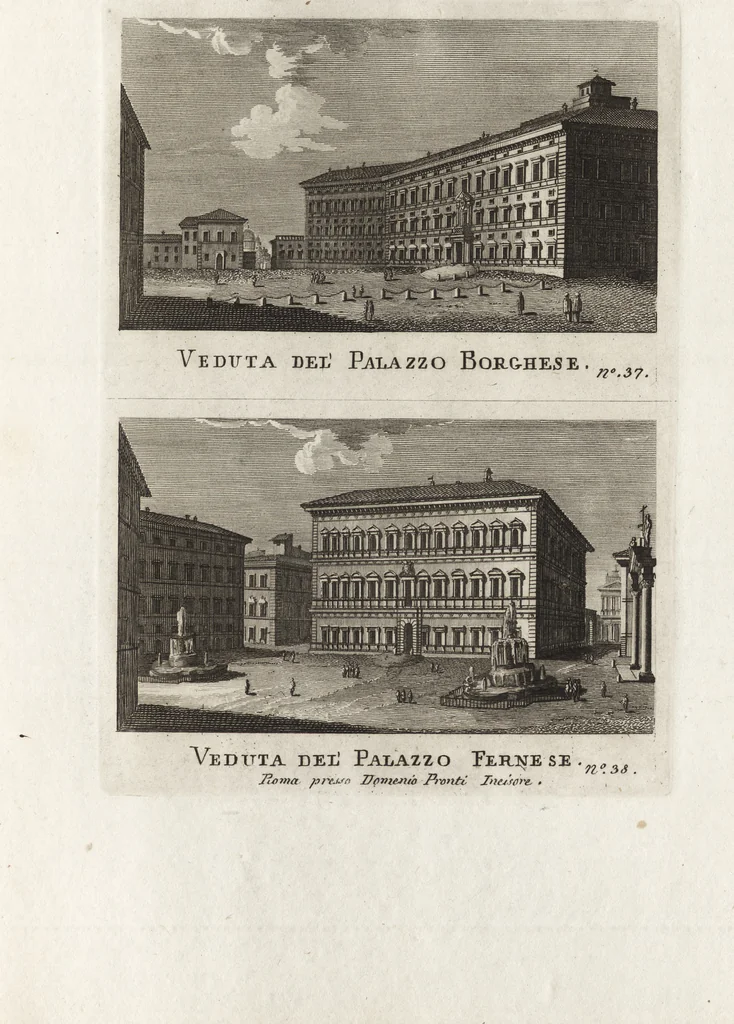 An illustration from Nuova raccolta di 100 vedutine antiche della cittá di Roma e sue vicinanze, 1795, leaf 144