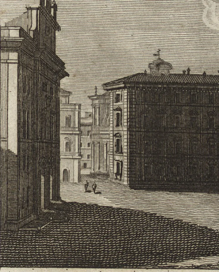 An illustration from Nuova raccolta di 100 vedutine antiche della cittá di Roma e sue vicinanze, 1795, leaf 150