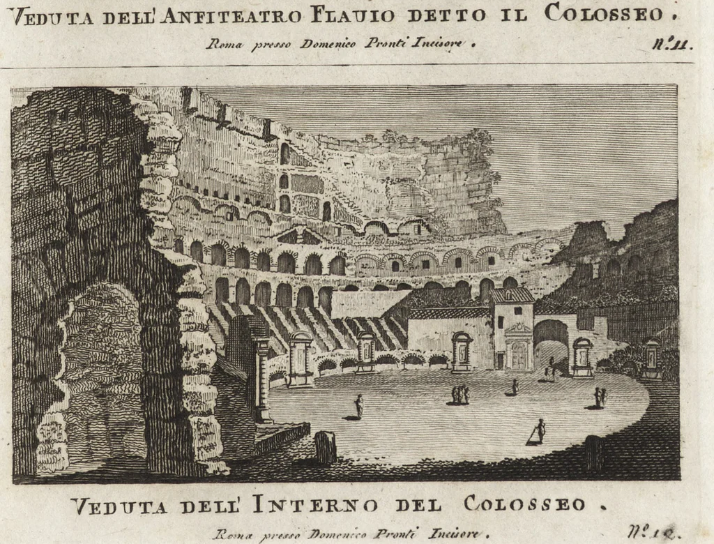 An illustration from Nuova raccolta di 100 vedutine antiche della cittá di Roma e sue vicinanze, 1795, leaf 16
