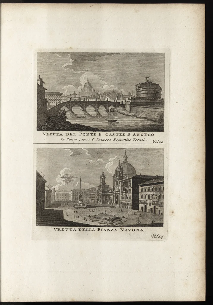 An illustration from Nuova raccolta di 100 vedutine antiche della cittá di Roma e sue vicinanze, 1795, leaf 160