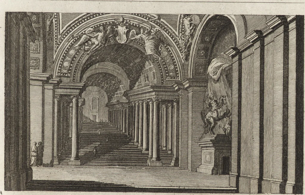 An illustration from Nuova raccolta di 100 vedutine antiche della cittá di Roma e sue vicinanze, 1795, leaf 162
