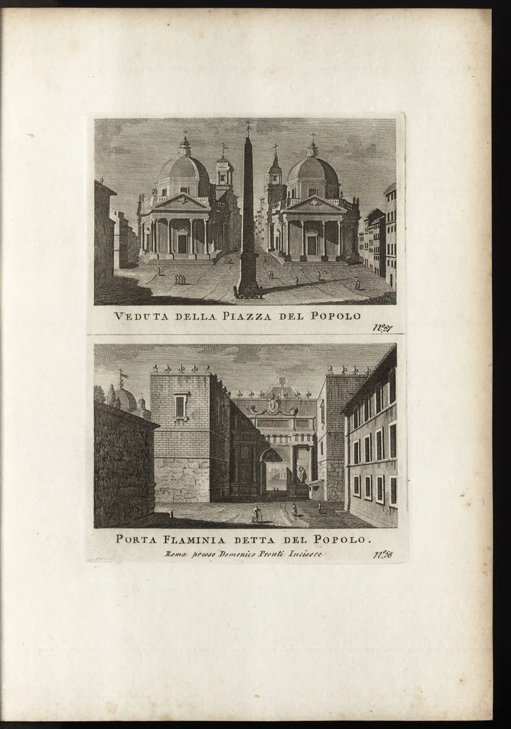 An illustration from Nuova raccolta di 100 vedutine antiche della cittá di Roma e sue vicinanze, 1795, leaf 164