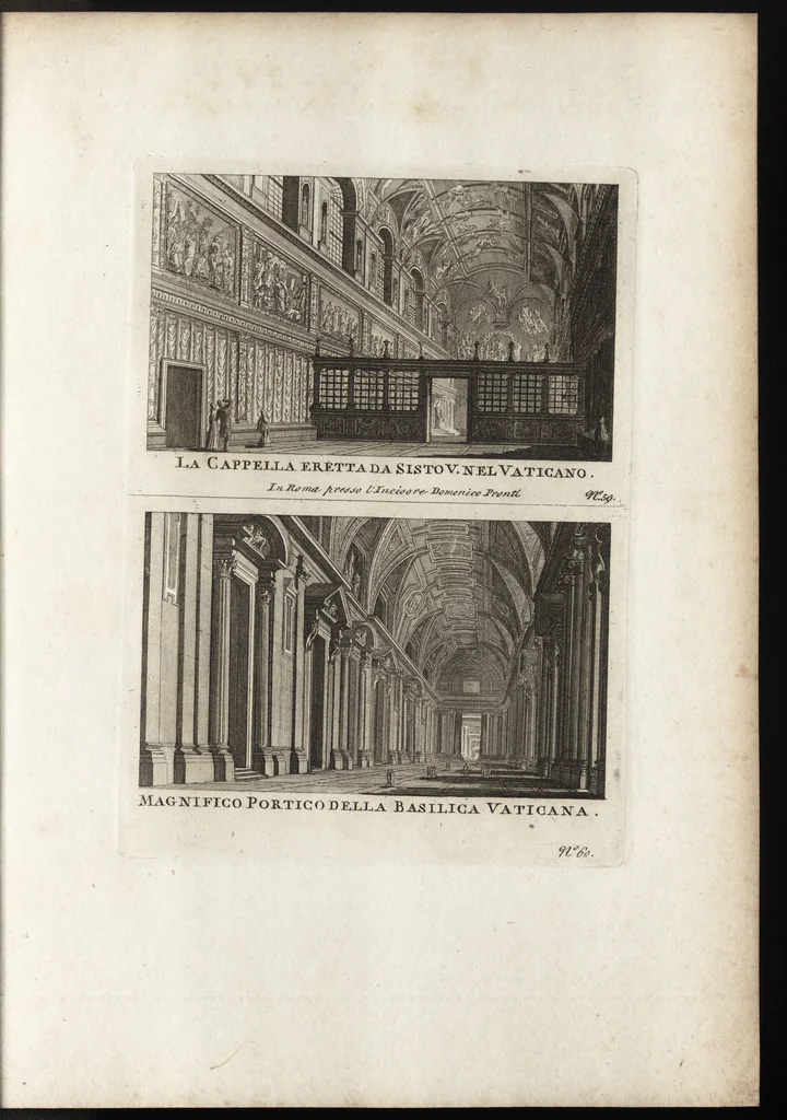 An illustration from Nuova raccolta di 100 vedutine antiche della cittá di Roma e sue vicinanze, 1795, leaf 166