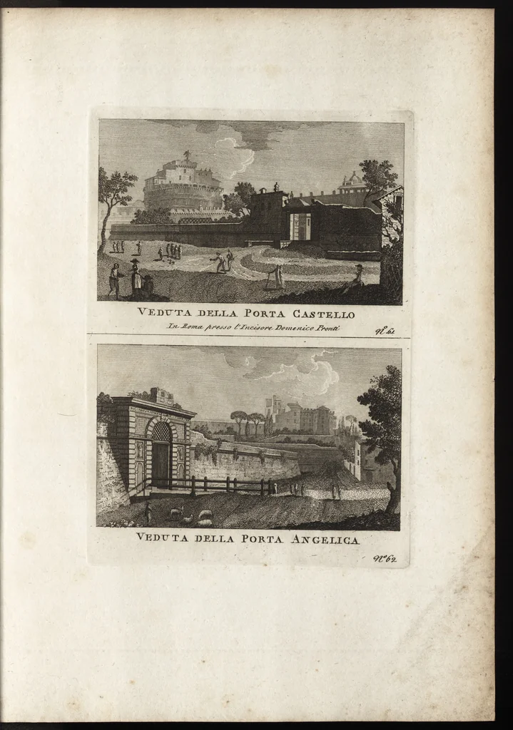 An illustration from Nuova raccolta di 100 vedutine antiche della cittá di Roma e sue vicinanze, 1795, leaf 168