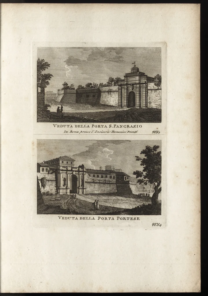 An illustration from Nuova raccolta di 100 vedutine antiche della cittá di Roma e sue vicinanze, 1795, leaf 170
