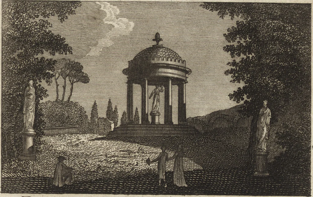 An illustration from Nuova raccolta di 100 vedutine antiche della cittá di Roma e sue vicinanze, 1795, leaf 176