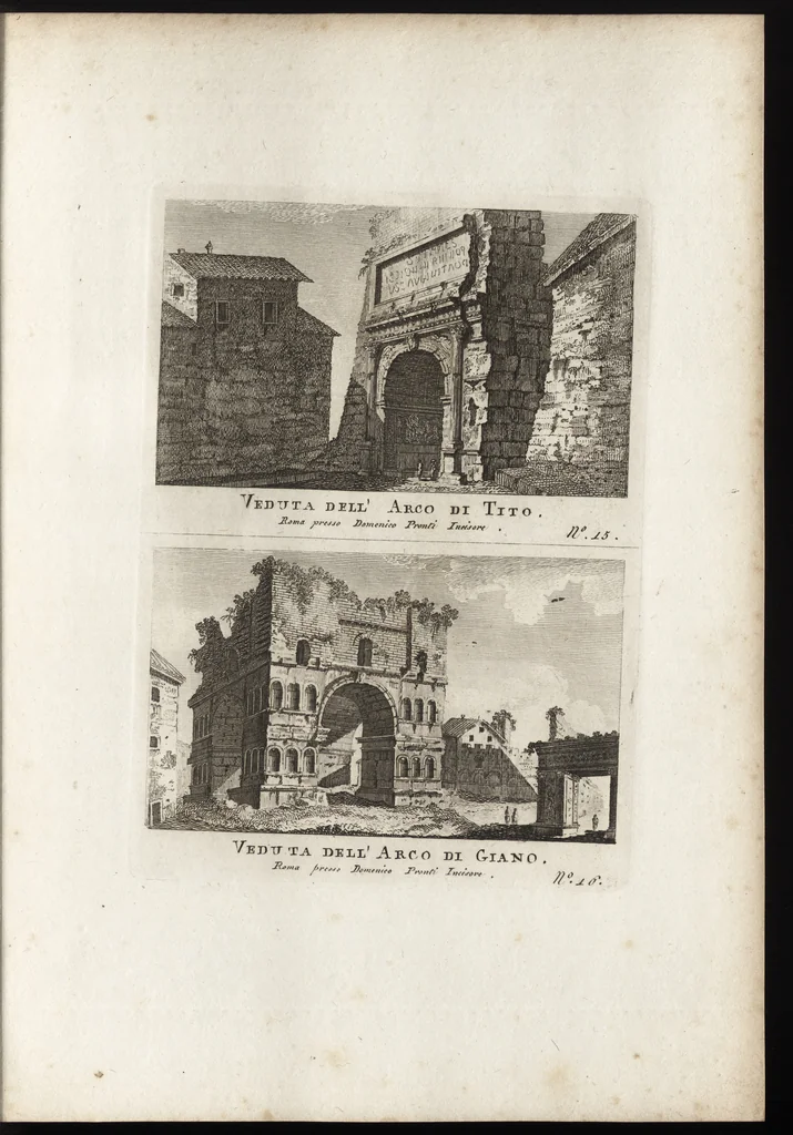An illustration from Nuova raccolta di 100 vedutine antiche della cittá di Roma e sue vicinanze, 1795, leaf 20