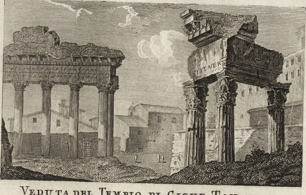 An illustration from Nuova raccolta di 100 vedutine antiche della cittá di Roma e sue vicinanze, 1795, leaf 22