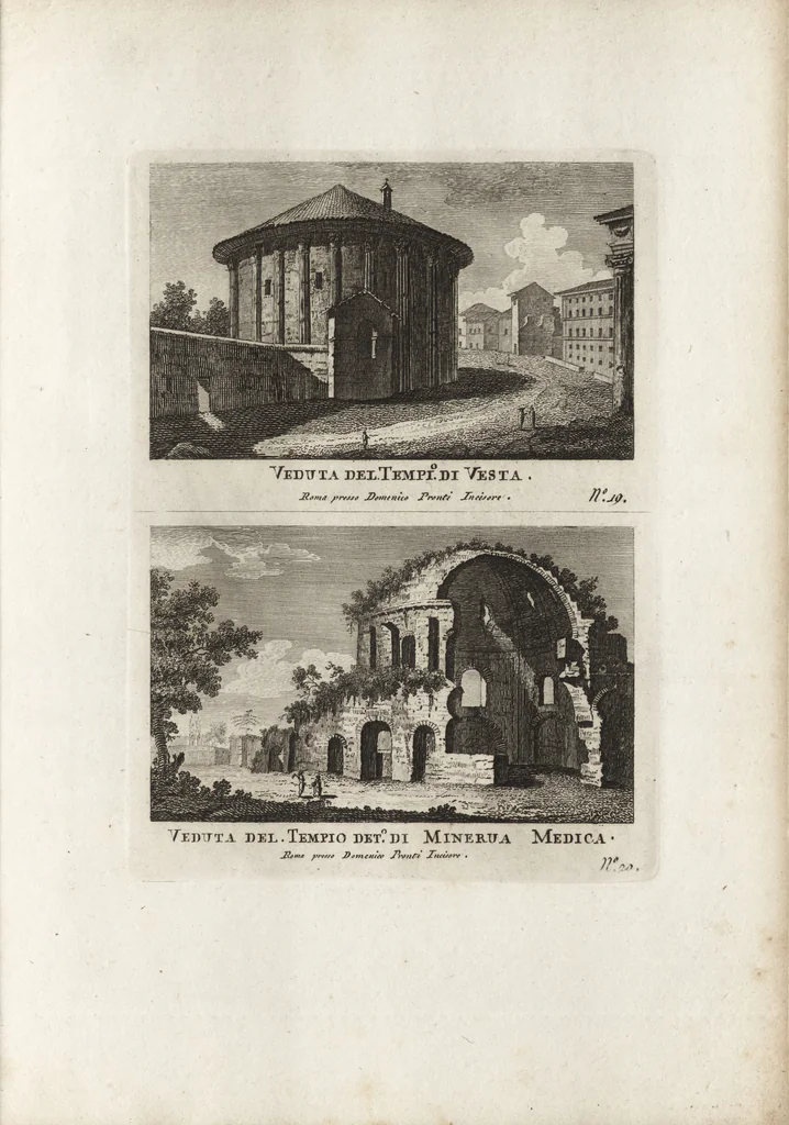 An illustration from Nuova raccolta di 100 vedutine antiche della cittá di Roma e sue vicinanze, 1795, leaf 24