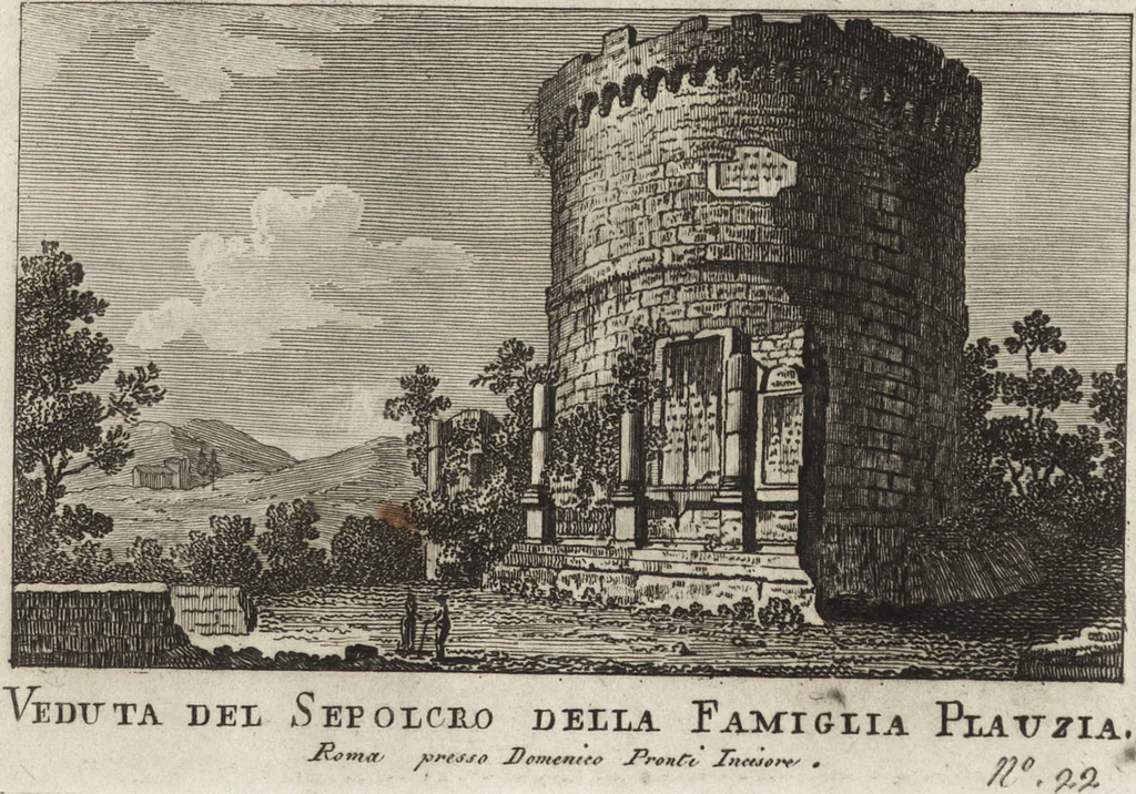 An illustration from Nuova raccolta di 100 vedutine antiche della cittá di Roma e sue vicinanze, 1795, leaf 26