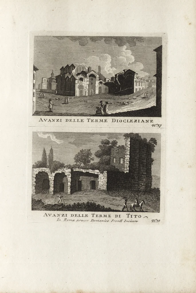 An illustration from Nuova raccolta di 100 vedutine antiche della cittá di Roma e sue vicinanze, 1795, leaf 32