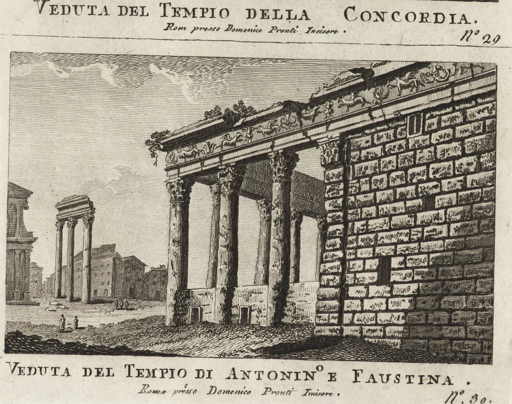 An illustration from Nuova raccolta di 100 vedutine antiche della cittá di Roma e sue vicinanze, 1795, leaf 34