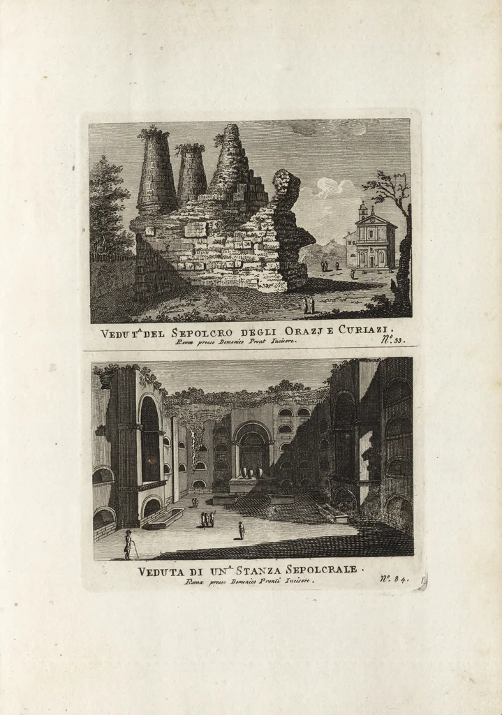 An illustration from Nuova raccolta di 100 vedutine antiche della cittá di Roma e sue vicinanze, 1795, leaf 38