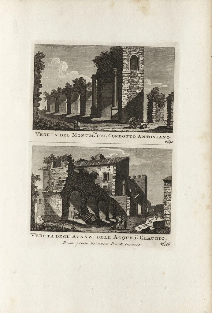 An illustration from Nuova raccolta di 100 vedutine antiche della cittá di Roma e sue vicinanze, 1795, leaf 50