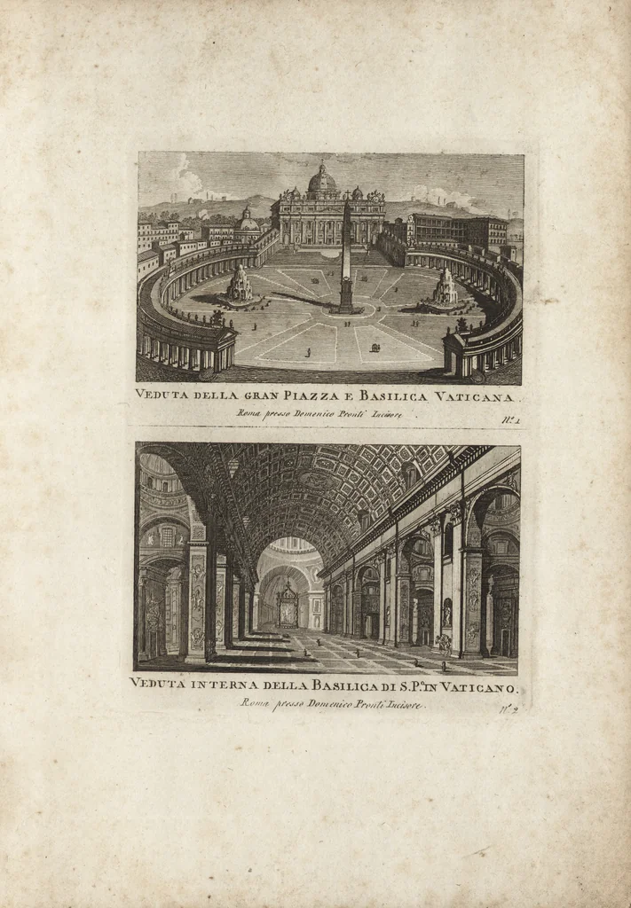 An illustration from Nuova raccolta di 100 vedutine antiche della cittá di Roma e sue vicinanze, 1795, leaf 6