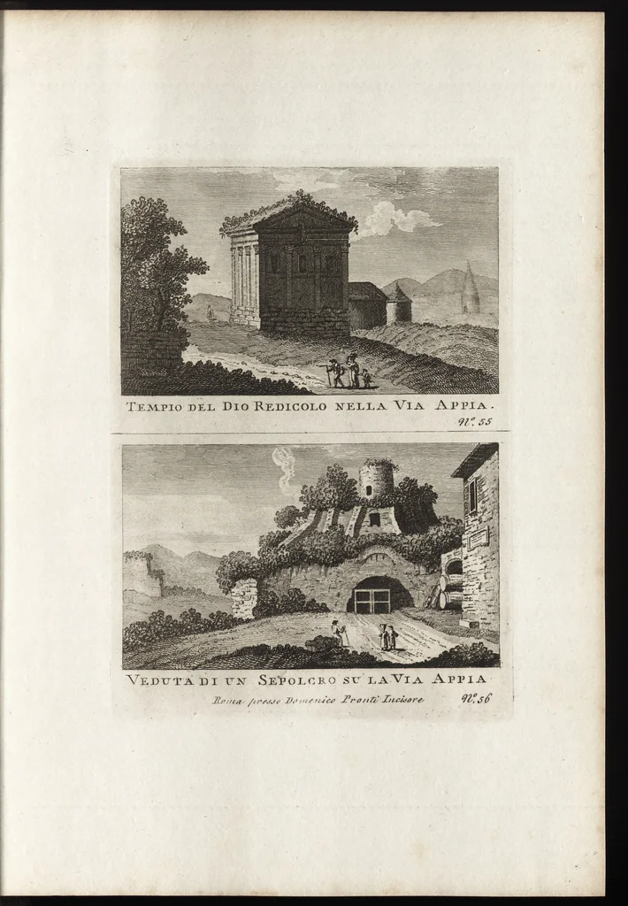 An illustration from Nuova raccolta di 100 vedutine antiche della cittá di Roma e sue vicinanze, 1795, leaf 60