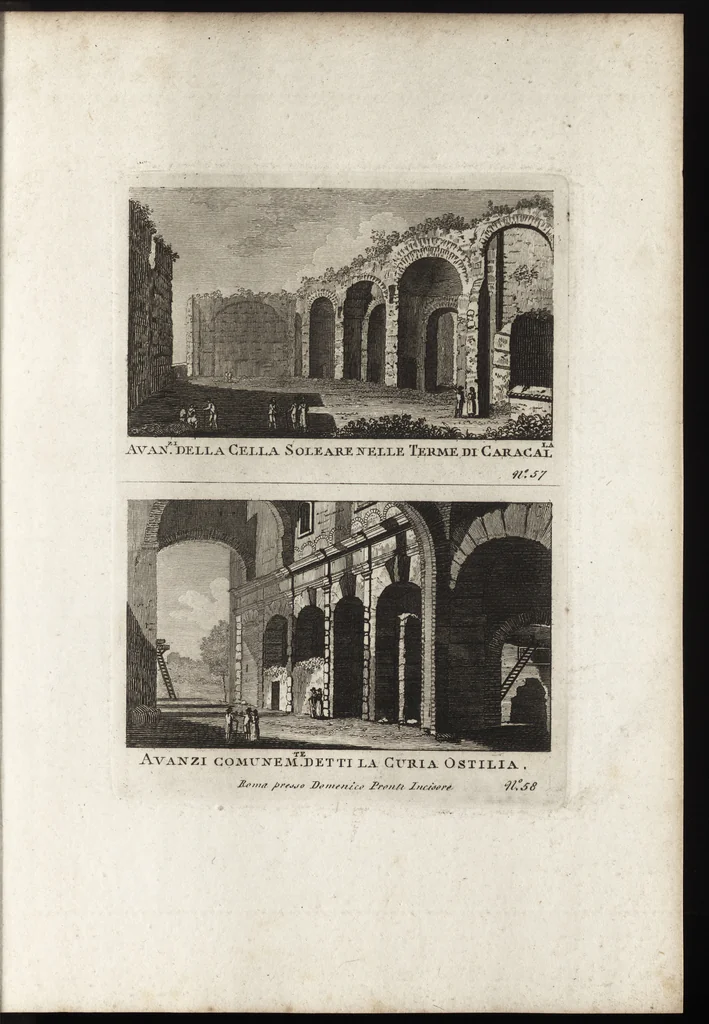 An illustration from Nuova raccolta di 100 vedutine antiche della cittá di Roma e sue vicinanze, 1795, leaf 62
