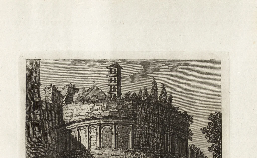 An illustration from Nuova raccolta di 100 vedutine antiche della cittá di Roma e sue vicinanze, 1795, leaf 76