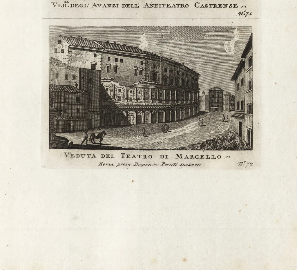 An illustration from Nuova raccolta di 100 vedutine antiche della cittá di Roma e sue vicinanze, 1795, leaf 76