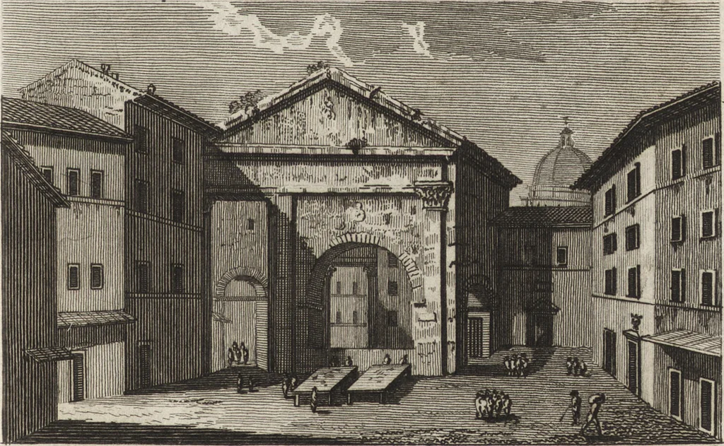 An illustration from Nuova raccolta di 100 vedutine antiche della cittá di Roma e sue vicinanze, 1795, leaf 78