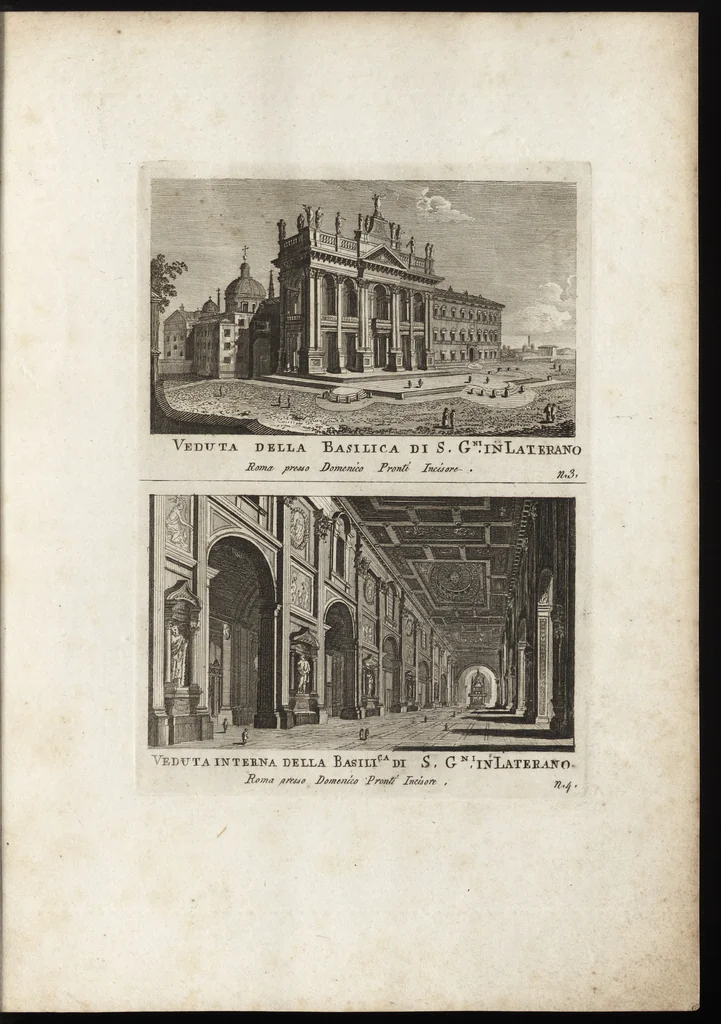 An illustration from Nuova raccolta di 100 vedutine antiche della cittá di Roma e sue vicinanze, 1795, leaf 8