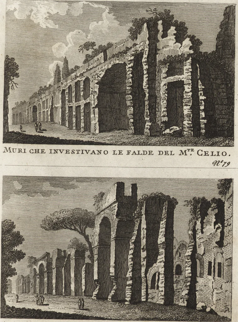 An illustration from Nuova raccolta di 100 vedutine antiche della cittá di Roma e sue vicinanze, 1795, leaf 84