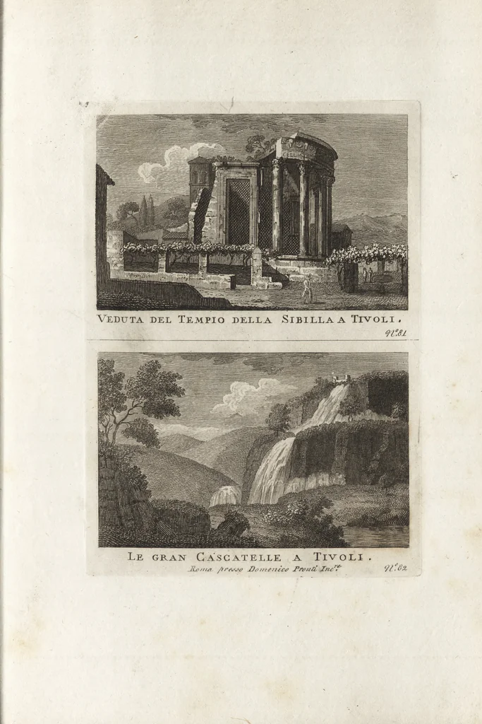 An illustration from Nuova raccolta di 100 vedutine antiche della cittá di Roma e sue vicinanze, 1795, leaf 86
