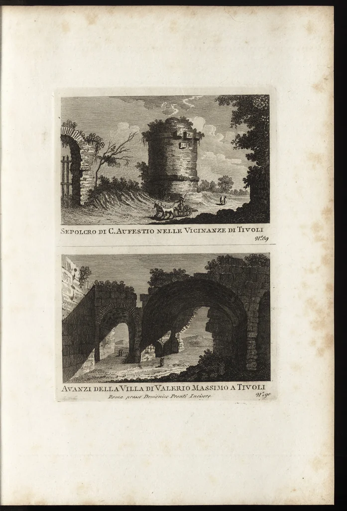 An illustration from Nuova raccolta di 100 vedutine antiche della cittá di Roma e sue vicinanze, 1795, leaf 94