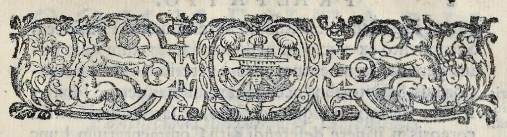 An illustration from De sacrosancto Christi corpore Romanis Pontificibvs iter conficientibus præferendo commentarivs : antiquissimi ritus causam, & originem, variasq. summorum pontificum sacratissimam secum hostium in itinere deferentium profectiones : itinerarium Societatis Sanctissimi Sacramenti Clemente. VIII. Pont. Max. Ferarriam profisciente eiusdemq. Pontificis solemnem in eam ciuitatem ingressum et in Vrbem Romam reditum complectens, 1599, leaf 20