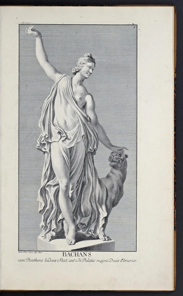An illustration from Statuae insigniores, 1736, leaf 24