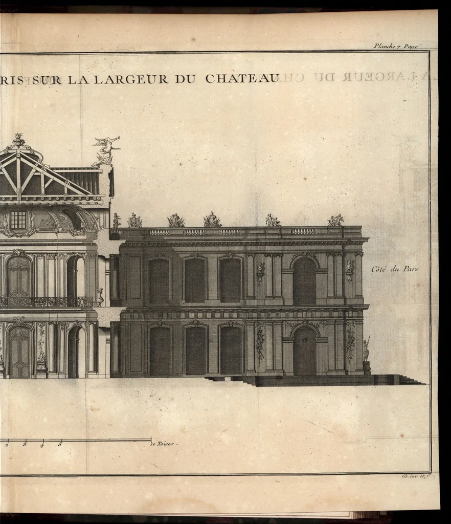 An illustration from De la distribution des maisons de plaisance, et de la decoration des edifices en general, 1737, leaf 116