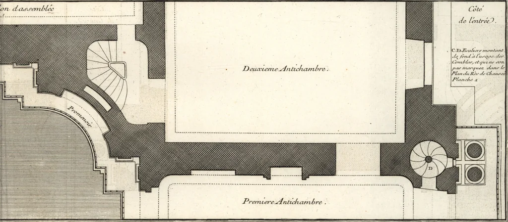 An illustration from De la distribution des maisons de plaisance, et de la decoration des edifices en general, 1737, leaf 134