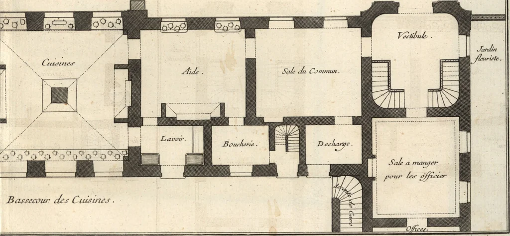 An illustration from De la distribution des maisons de plaisance, et de la decoration des edifices en general, 1737, leaf 150