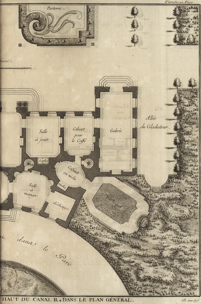 An illustration from De la distribution des maisons de plaisance, et de la decoration des edifices en general, 1737, leaf 162