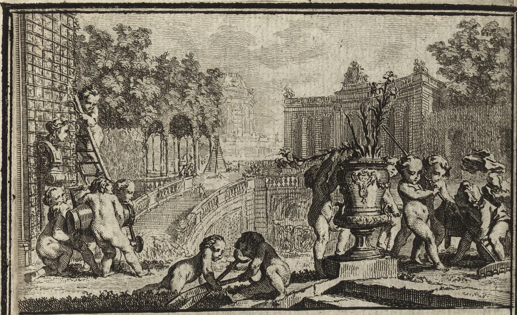 An illustration from De la distribution des maisons de plaisance, et de la decoration des edifices en general, 1737, leaf 178