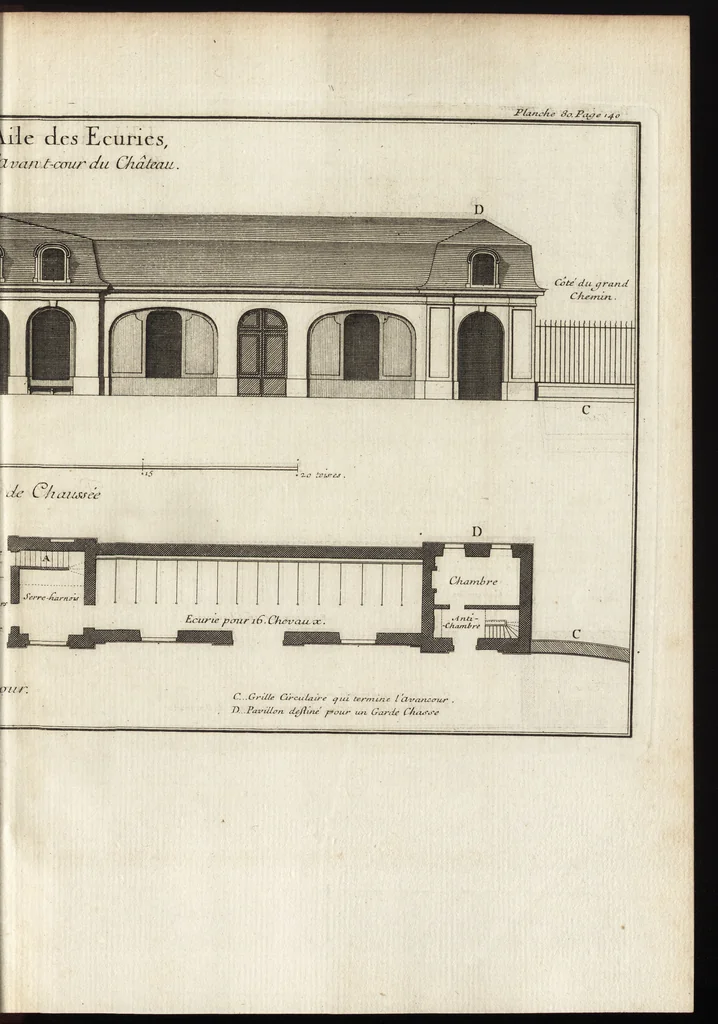 An illustration from De la distribution des maisons de plaisance, et de la decoration des edifices en general, 1737, leaf 286