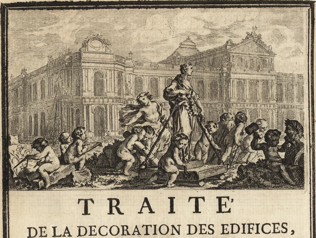 An illustration from De la distribution des maisons de plaisance, et de la decoration des edifices en general, 1737, leaf 290