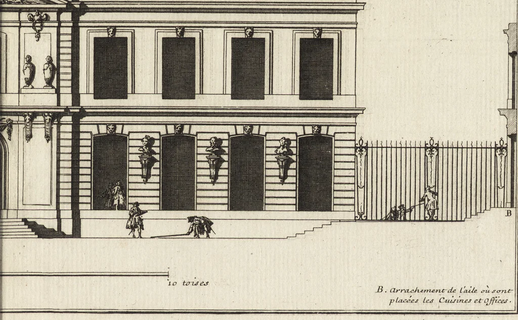 An illustration from De la distribution des maisons de plaisance, et de la decoration des edifices en general, 1737, leaf 320