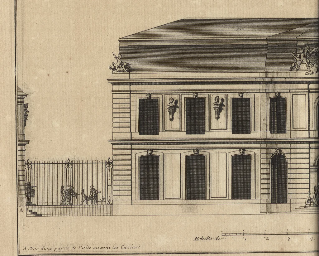 An illustration from De la distribution des maisons de plaisance, et de la decoration des edifices en general, 1737, leaf 325