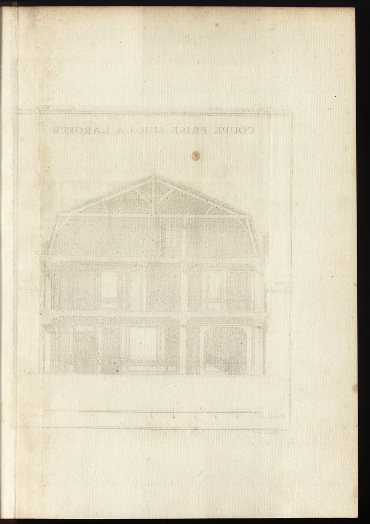 An illustration from De la distribution des maisons de plaisance, et de la decoration des edifices en general, 1737, leaf 332