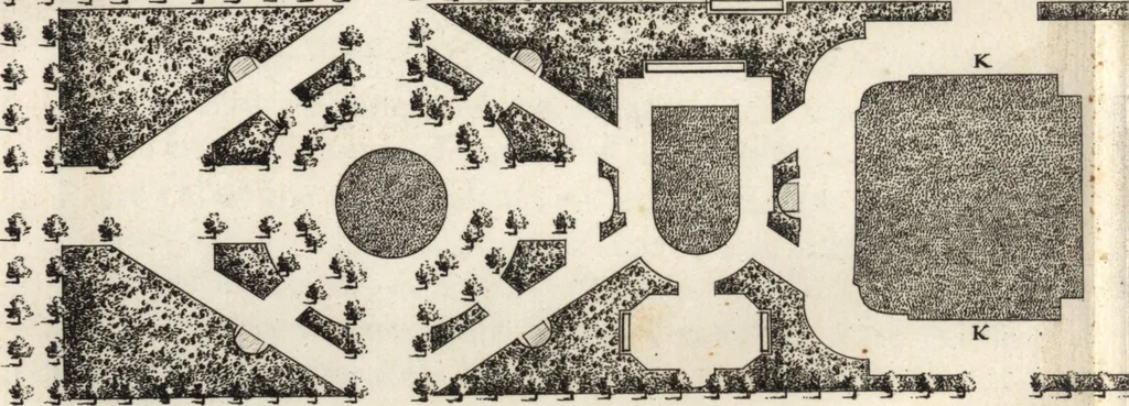 An illustration from De la distribution des maisons de plaisance, et de la decoration des edifices en general, 1737, leaf 347